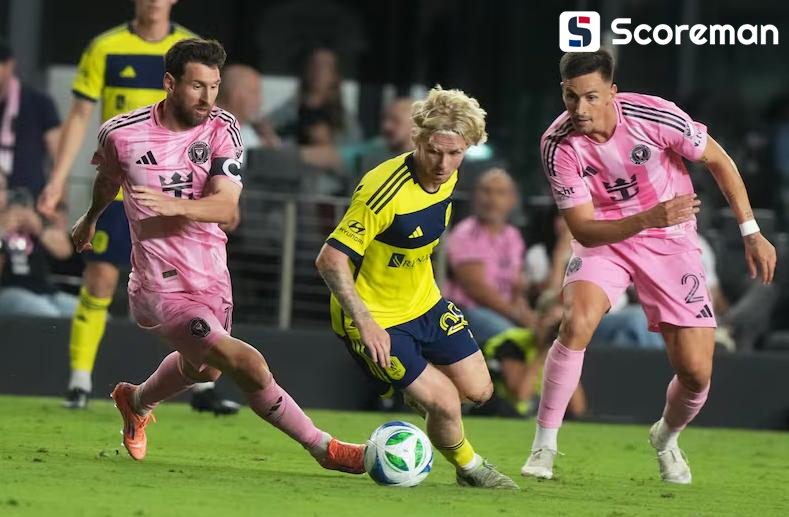 '메시 만회골' 인터 마이애미, 내슈빌에 1-2 패배! 'MLS컵 PO 1라운드' 탈락 위기